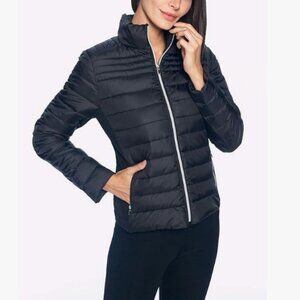 Ci Sono quilted puffer jacket black women's size L